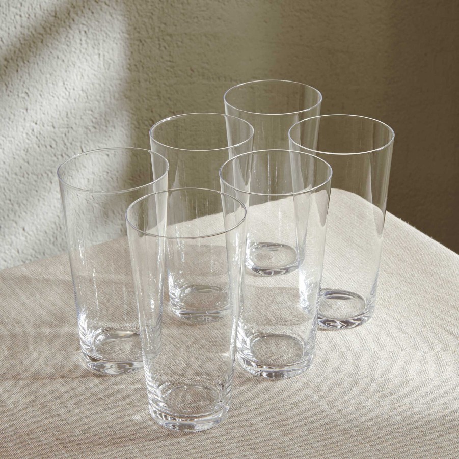 Neptune Greenwich Tall Water Glasses, Set Of 6 Hot