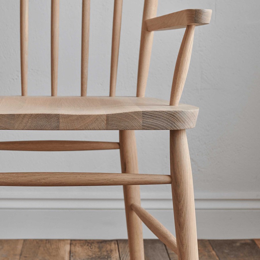 Neptune Wardley Carver Chair, Natural Oak Hot