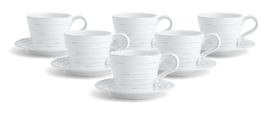 Neptune Bowsley Tea Cup & Saucer, Set Of 6 Wholesale