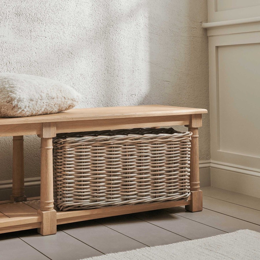 Neptune Somerton Bootroom Bench Basket Best