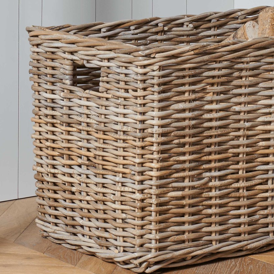 Neptune Somerton Rectangular Log Basket Hot