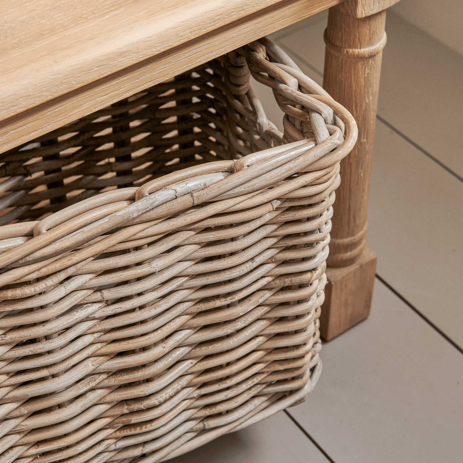 Neptune Somerton Bootroom Bench Basket Best