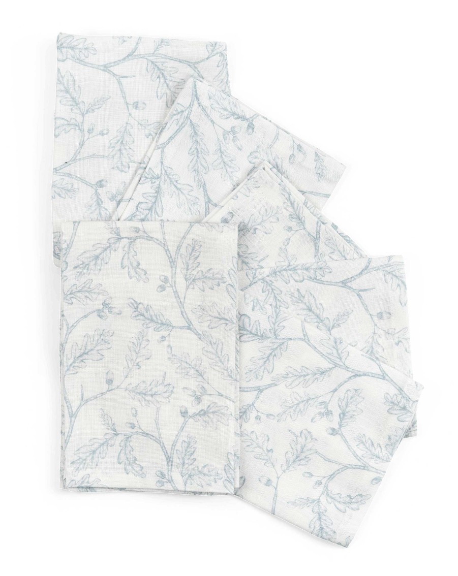 Neptune Emily Linen Napkins, Francesca, Set Of 6 New