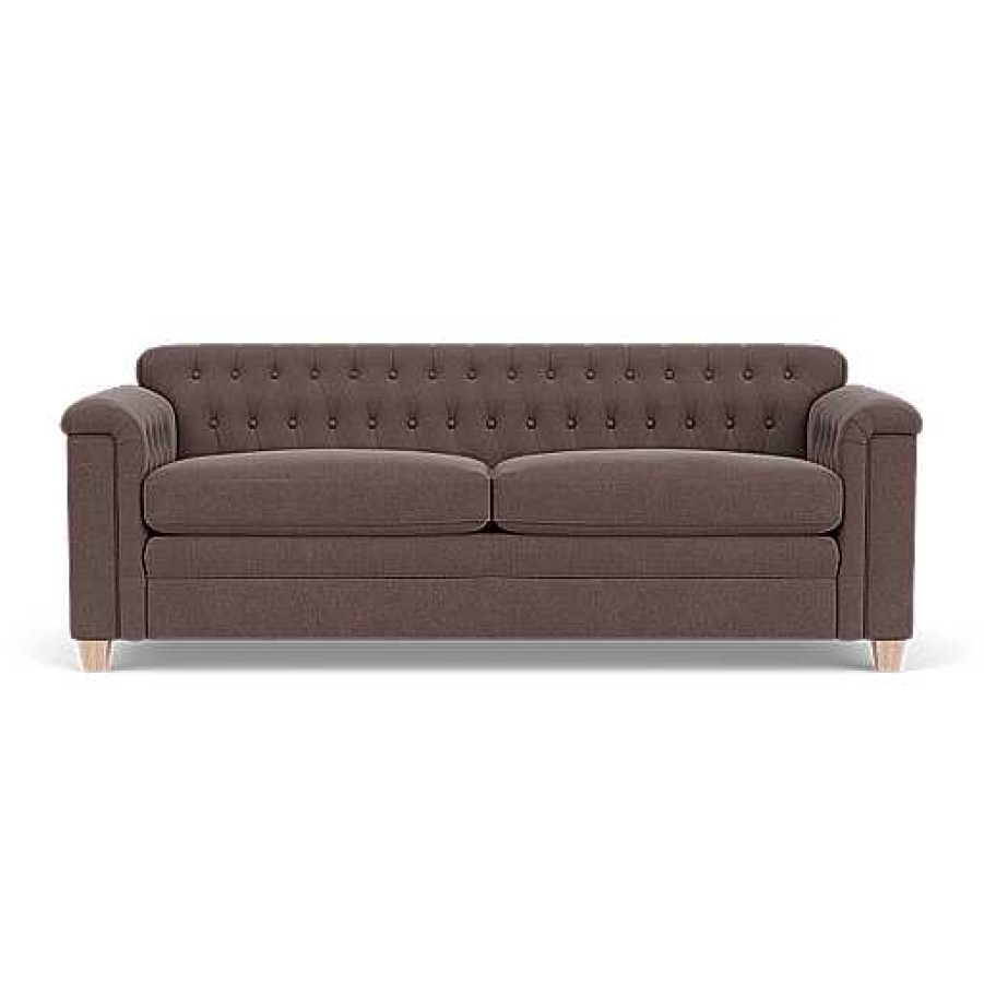 Neptune Lottie Sofa, Linara Dark Fig With Pale Oak Legs Best