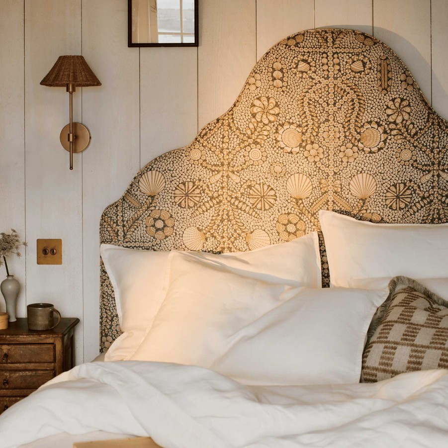 Neptune Clemmie Headboard, Shell Grotto Clearance