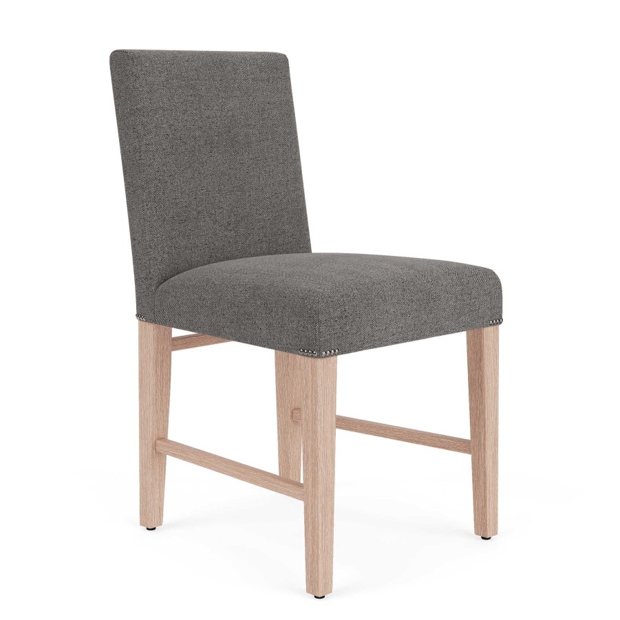 Neptune Shoreditch Chair, Elliot Granite With Pale Oak Legs, Set Of 2 Wholesale