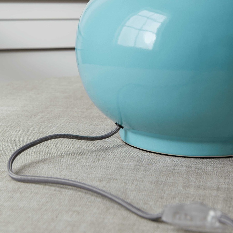 Neptune Dalston Table Lamp, Aqua Blue Hot