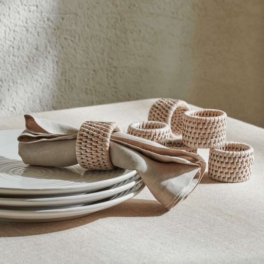 Neptune Ashcroft Napkin Rings, Set Of 6 Online