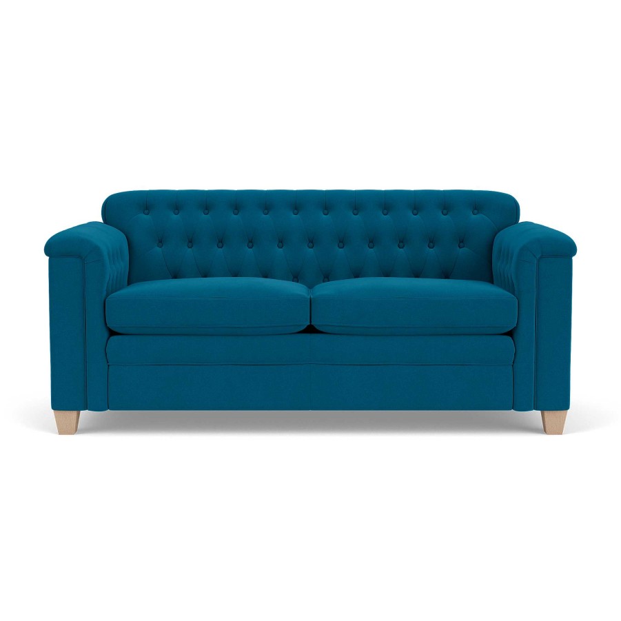 Neptune Lottie Medium Sofa, Isla Kingfisher With Vintage Oak Legs Best